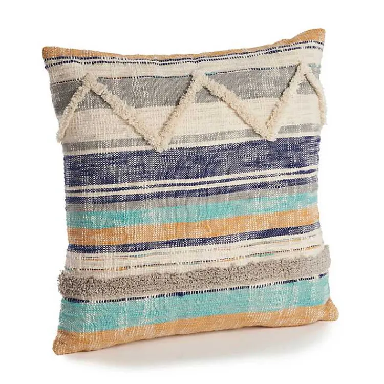Hot Multicolor Geometric Chevron Pillow Pillows