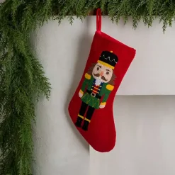 New Multicolor Holly Nutcracker Christmas Stocking Christmas Stockings & Stocking Holders