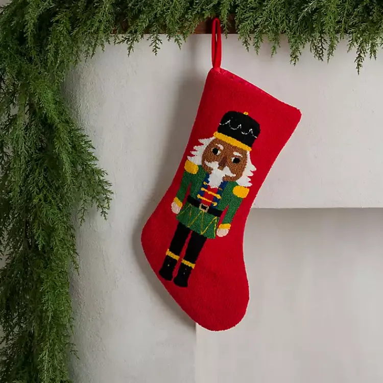 New color Jolly Nutcracker Christmas Stocking Christmas Stockings & Stocking Holders