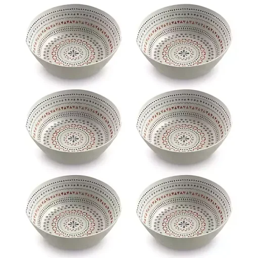 Kirklands Home Outdoor Dining|color Melamine Malena Cereal Bowls, Set of 6 Multi