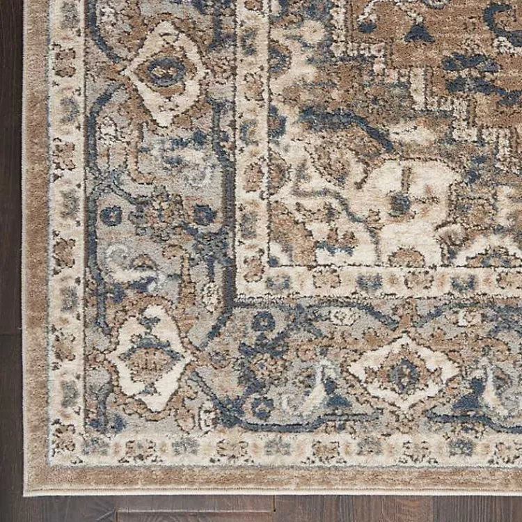 Kirklands Home Area Rugs|Multicolor Nadia Medallion Area Rug, 2x4 Gray