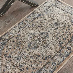 Kirklands Home Area Rugs|Multicolor Nadia Medallion Area Rug, 2x4 Gray