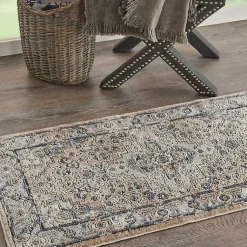 Kirklands Home Area Rugs|Multicolor Nadia Medallion Area Rug, 2x4 Gray