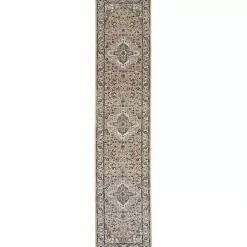 Kirklands Home Area Rugs|Multicolor Nadia Medallion Runner, 2x10 Gray