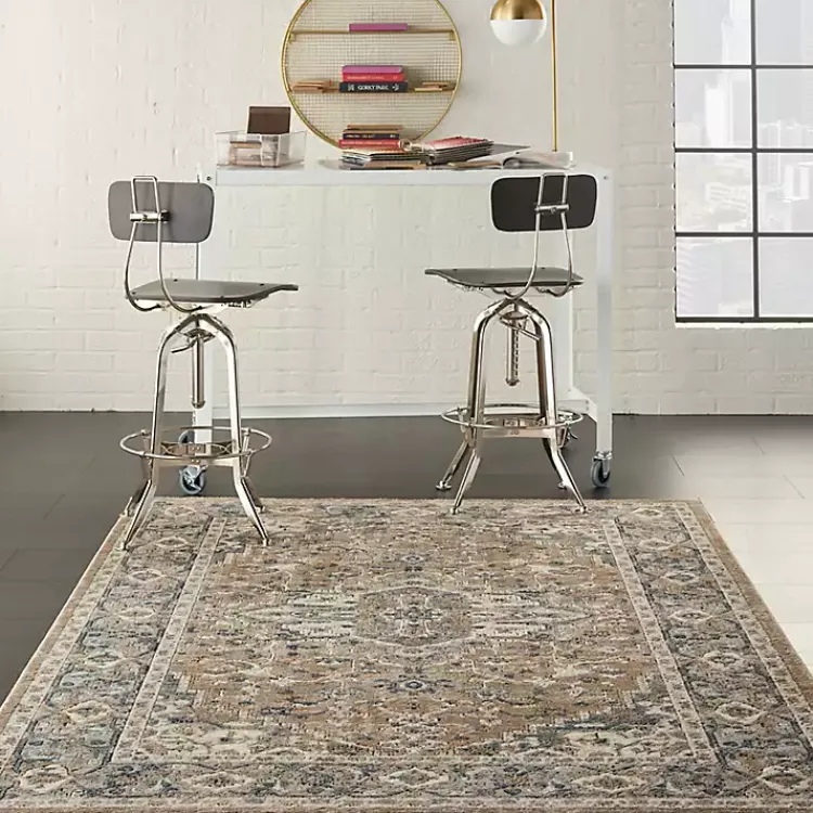 Kirklands Home Area Rugs|Multicolor Nadia Medallion Area Rug, 4x6 Gray