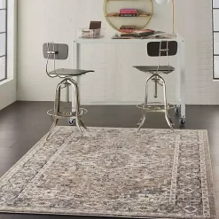 Kirklands Home Area Rugs|Multicolor Nadia Medallion Area Rug, 5x7 Gray