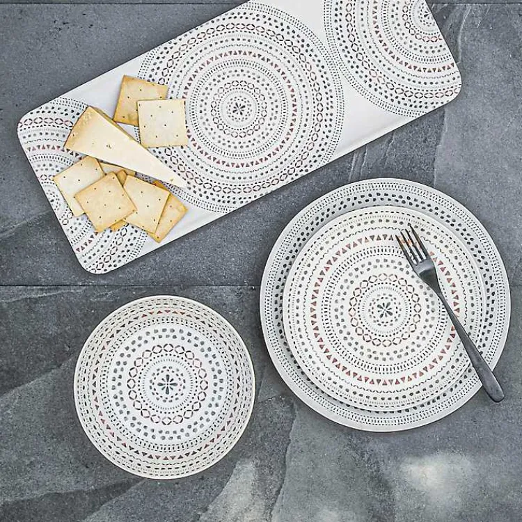 Kirklands Home Outdoor Dining|color Rectangular Melamine Malena Platter Multi