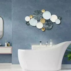 Kirklands Home Wall Plaques|Multicolor Round Panel Sasha Wall Plaque