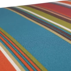 Kirklands Home Outdoor Cushions & Pillows|Multicolor Striped Outdoor Loveseat Cushion