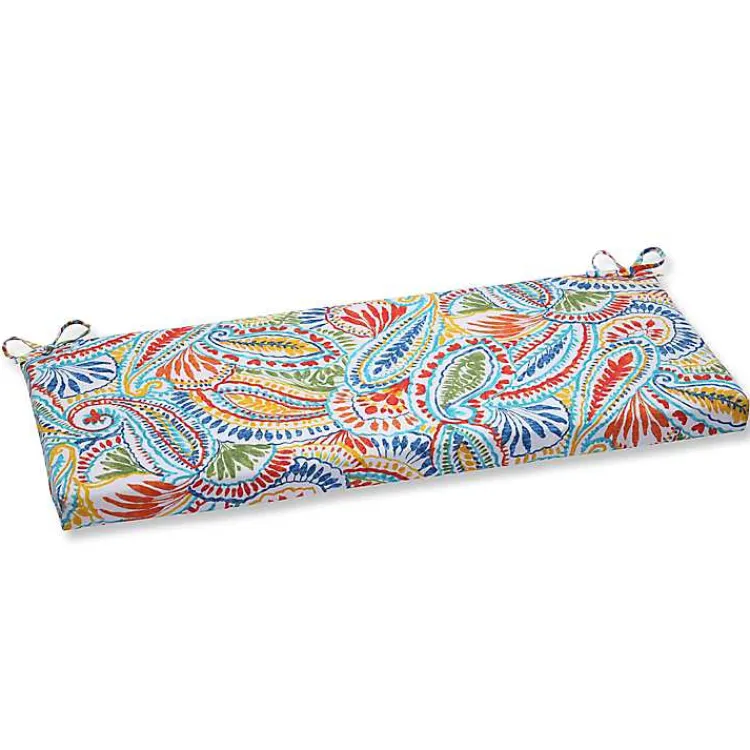 Kirklands Home Outdoor Cushions & Pillows|Multicolor Ummi Outdoor Bench Cushion