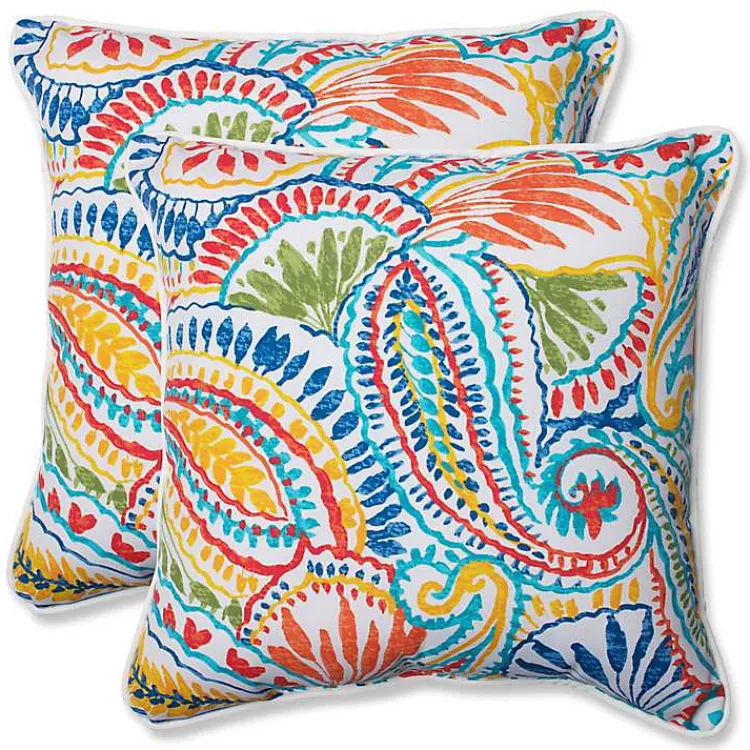 Kirklands Home Outdoor Cushions & Pillows|Multicolor Ummi Outdoor Pillows, Set of 2