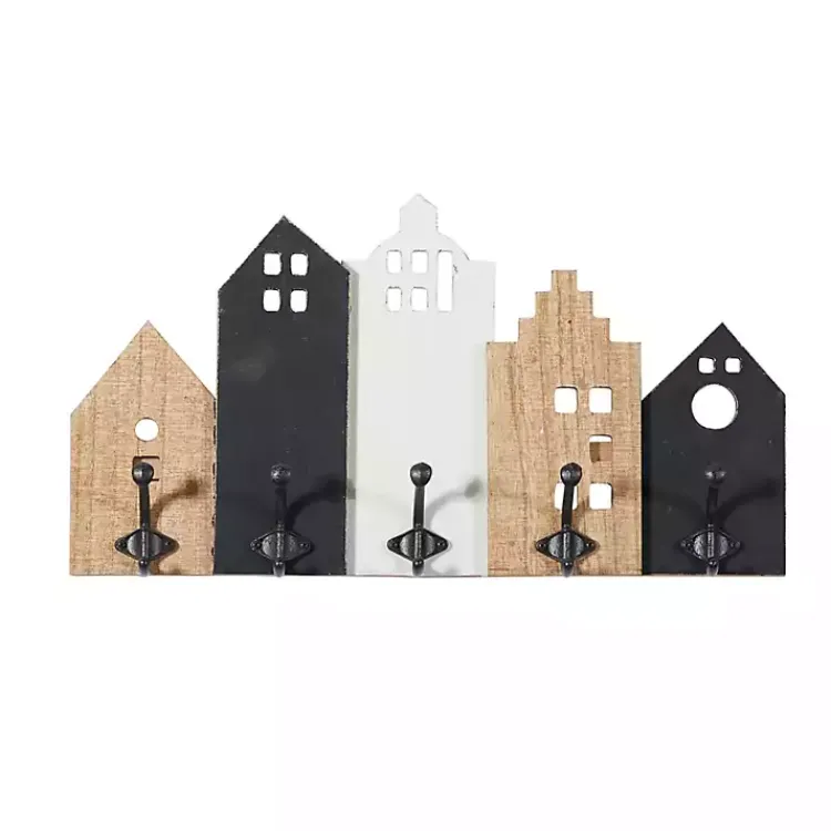 Kirklands Home Hooks|Multicolor Wood Building Wall Hooks