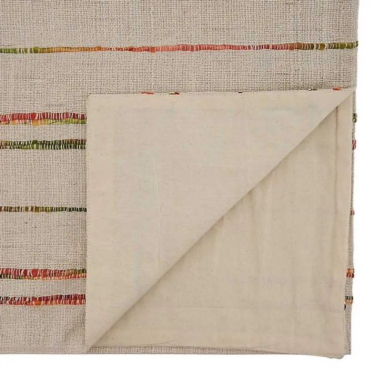 Kirklands Home Table Linens|Multicolor Woven Lines Table Runner, 90 in.