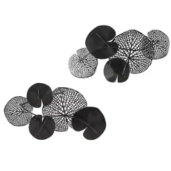 Kirklands Home Wall Plaques|Multicolored Metal Circles Wall Plaques, Set of 2