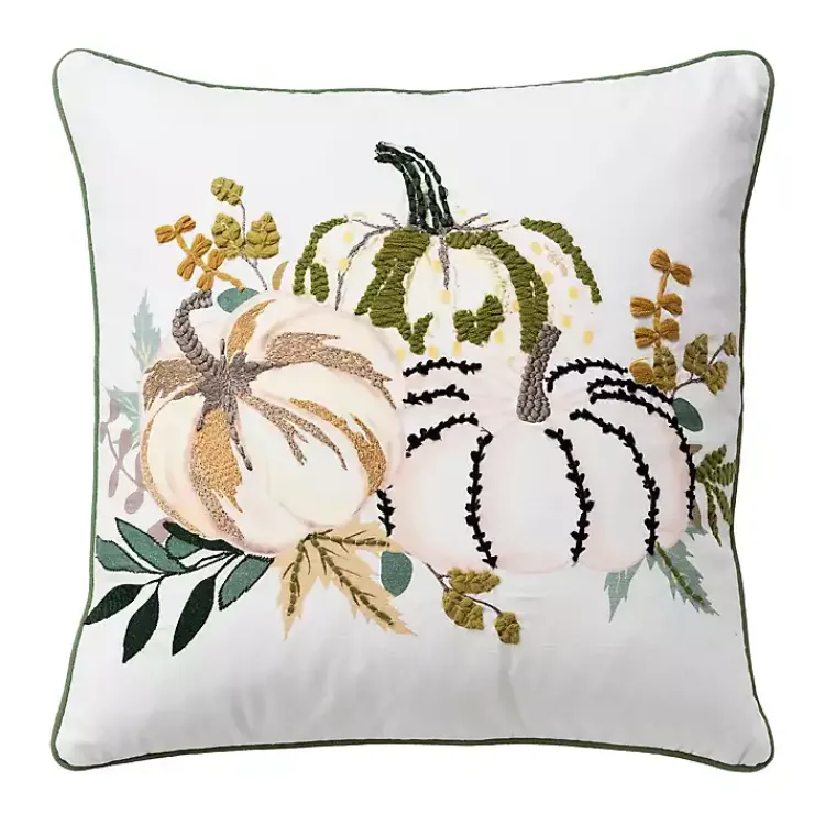 Discount colored Pumpkins Fall Color Throw Pillow Fall