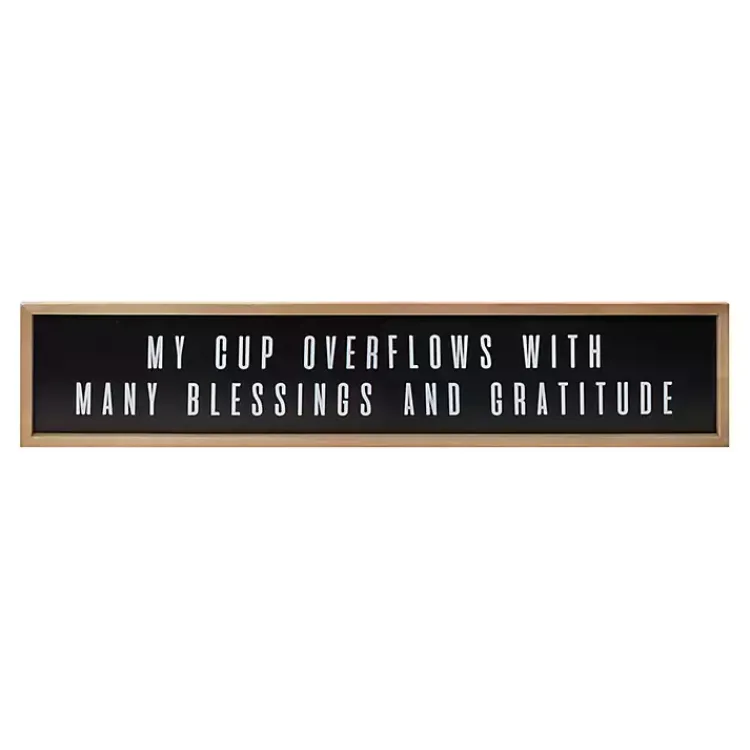Kirklands Home Wall Quotes & Signs|My Cup Overflows Wall Plaque