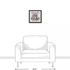 Kirklands Home Wall Plaques|My Dog is My Valentine Framed Canvas Wall Plaque Pink