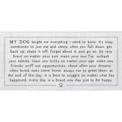 Kirklands Home Wall Quotes & Signs|My Dog Taught Me Everything Wall Plaque