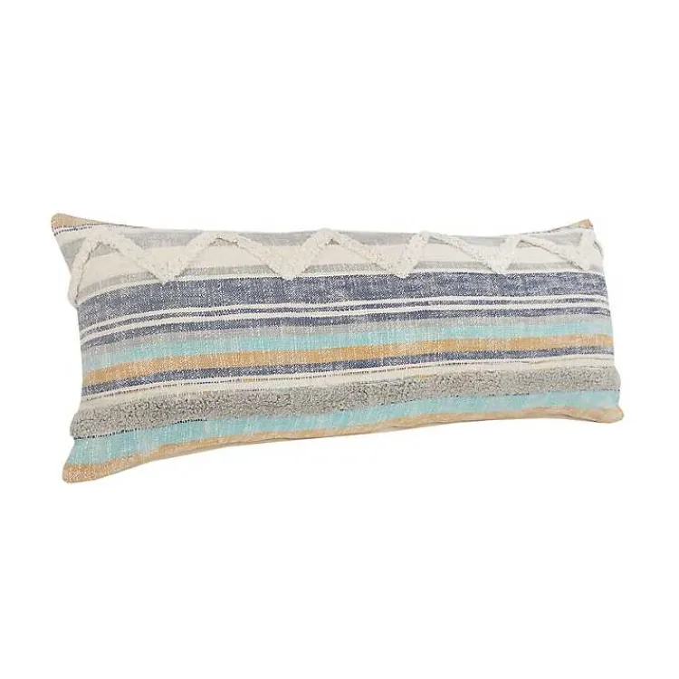 Discount Myrtle Tufted Stripes Lumbar Pillow Pillows