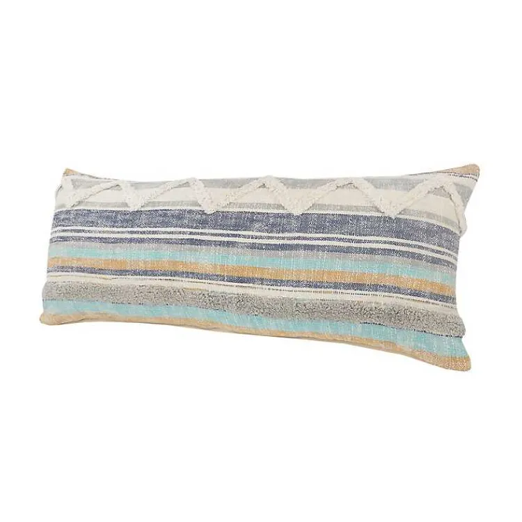 Discount Myrtle Tufted Stripes Lumbar Pillow Pillows