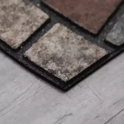 Kirklands Home Doormats|Mythos Stone Mosaic Slice Doormat