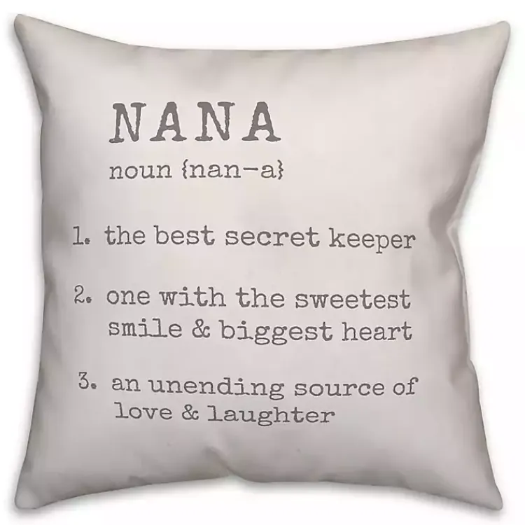 New Nana Definition Pillow Pillows
