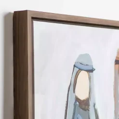 Online Nativity Neutral Canvas Wall Plaque Christmas Art & Wall Decor