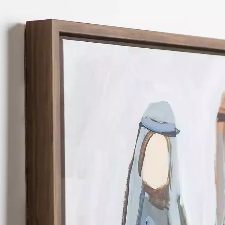 Online Nativity Neutral Canvas Wall Plaque Christmas Art & Wall Decor