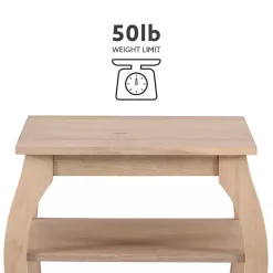 Kirklands Home Accent & End Tables|Natural Prismatic Wood Accent Table Brown