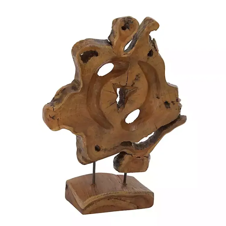 New Natural Abstract Teak Wood Statue Statues & Figurines