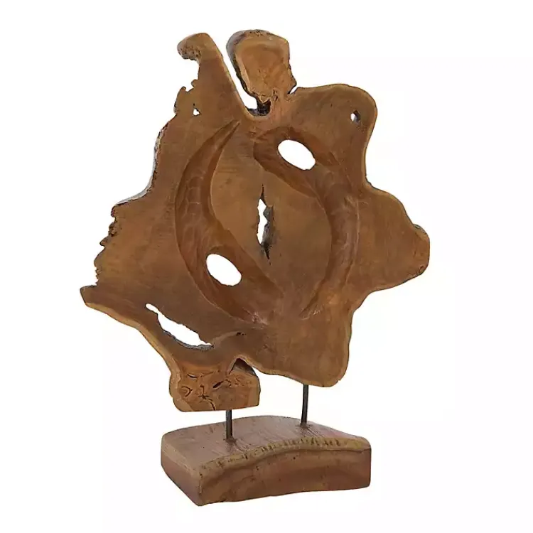 New Natural Abstract Teak Wood Statue Statues & Figurines