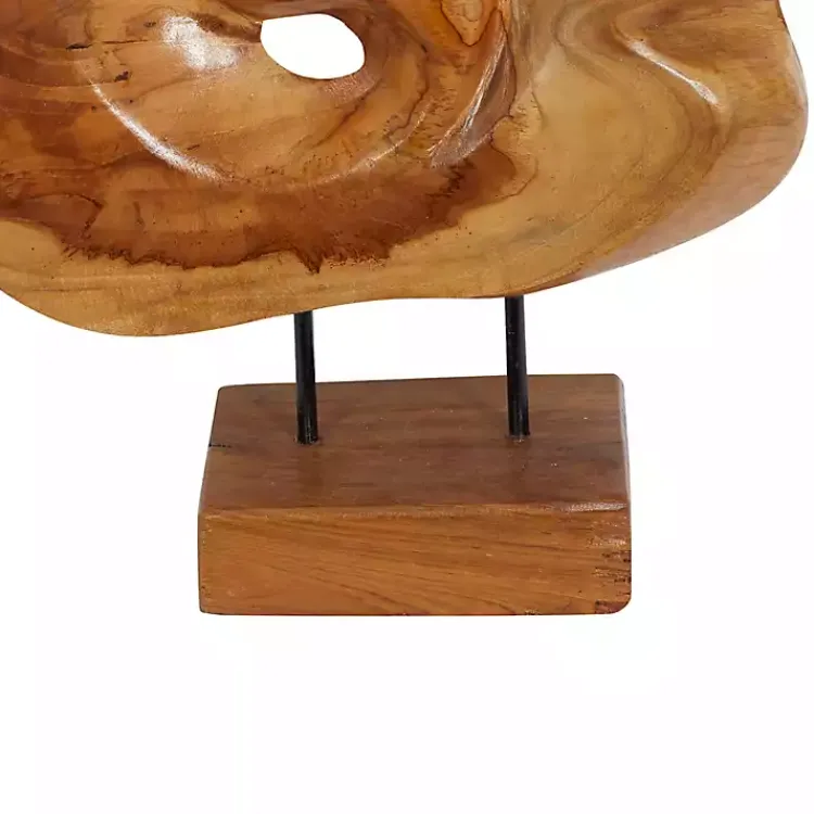 New Natural Abstract Teak Wood Statue Statues & Figurines