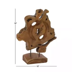 New Natural Abstract Teak Wood Statue Statues & Figurines