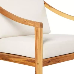 Kirklands Home Outdoor Seating|Natural Acacia Wood Outdoor Club Chair