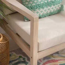 Kirklands Home Outdoor Seating|Natural Acacia Wood 2-pc. Outdoor Accent Chair Set Tan