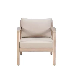 Kirklands Home Outdoor Seating|Natural Acacia Wood 2-pc. Outdoor Accent Chair Set Tan