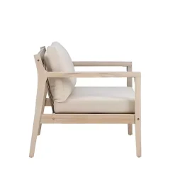 Kirklands Home Outdoor Seating|Natural Acacia Wood 2-pc. Outdoor Accent Chair Set Tan