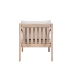 Kirklands Home Outdoor Seating|Natural Acacia Wood 2-pc. Outdoor Accent Chair Set Tan