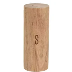 Kirklands Home Kitchen Accessories|Natural Acacia Wood Salt & Pepper Shakers Brown