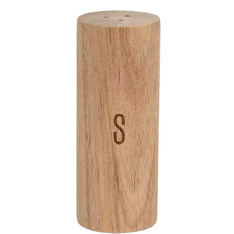 Kirklands Home Kitchen Accessories|Natural Acacia Wood Salt & Pepper Shakers Brown