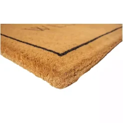 Kirklands Home Doormats|Natural and Black Welcome Doormat, 48x30 in.