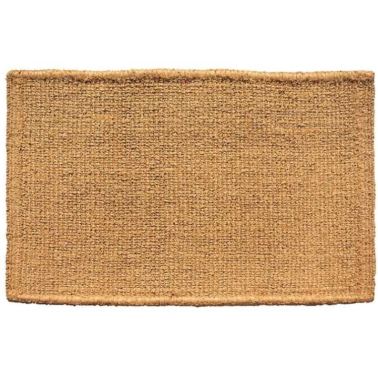 Kirklands Home Doormats|Natural and Black Welcome Doormat, 48x30 in.
