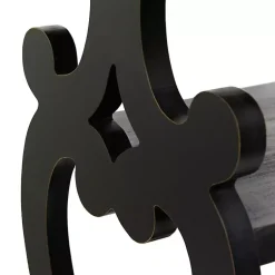 Kirklands Home Console Tables|Natural and Wood 3-Tier Console Table Black