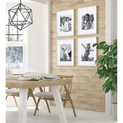 Kirklands Home Gallery Wall Frames|Natural and White 4-pc. Gallery Wall Frame Set