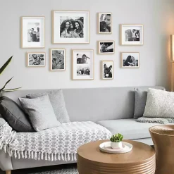 Kirklands Home Gallery Wall Frames|Natural and White 10-pc. Gallery Wall Frame Set