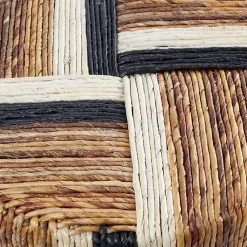 Kirklands Home Accent & End Tables|Natural Banana Leaf Wrapped Accent Table