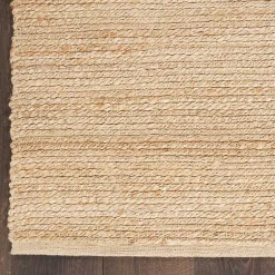 Kirklands Home Area Rugs|Natural Bleach Jute Reversible Area Rug, 4x6 Tan