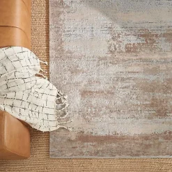 Kirklands Home Area Rugs|Natural Bleach Jute Reversible Area Rug, 5x7 Tan