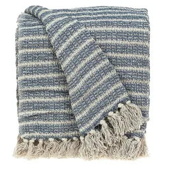 Best Natural Striped Woven Tassel Throw Blankets & Throws