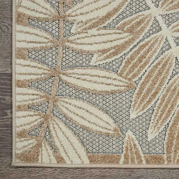 Kirklands Home Outdoor Rugs|Natural Botanical Leaves Outdoor Area Rug, 9x13